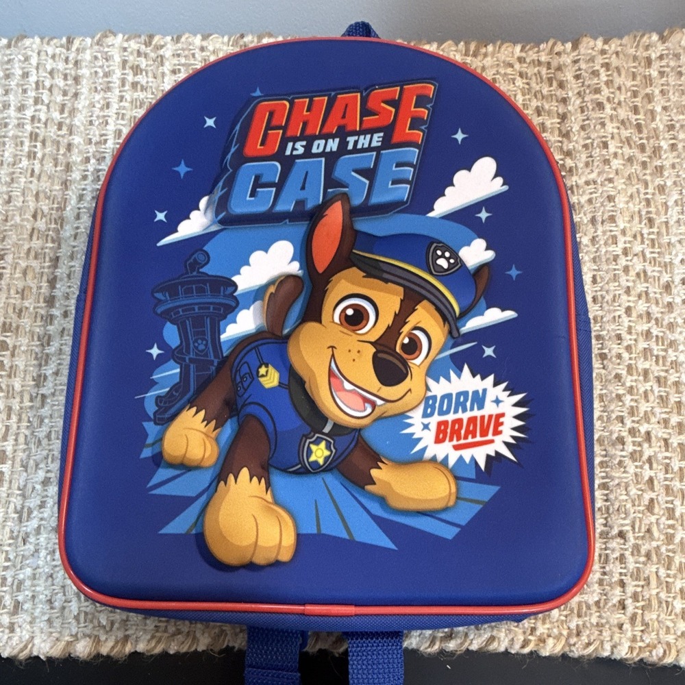 PAW Patrol Chase Insulated Kids Lunch Bag Backpack‎ Style, Blue/Red, Medium